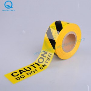 Žlutá POZOR NA DOT ENTER Bariérová páska, žlutá NEBEZPEČNÁ páska